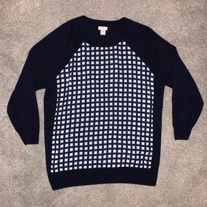 J. Crew Mixed Media Sweater